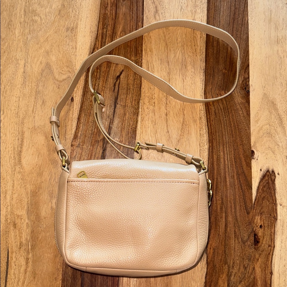 NWOT Fossil Preston Tan Leather Small Crossbody Bag - Picture 3 of 10